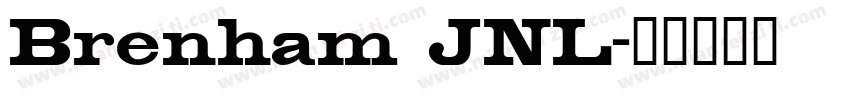 Brenham JNL字体转换